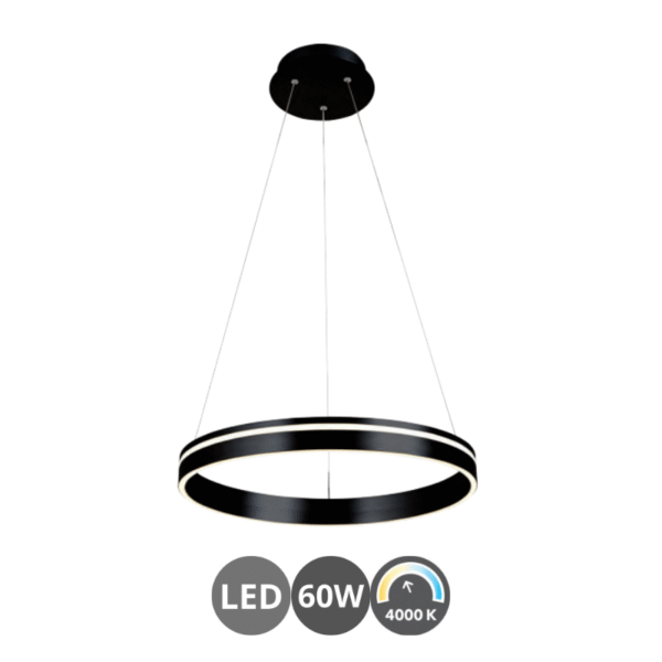 Lámpara led ARO 60w negro