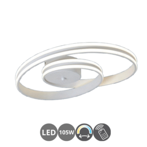 Plafón led NUDO 105w dimable blanco