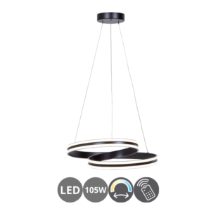 Lámpara led OCHO 105w dimable negro