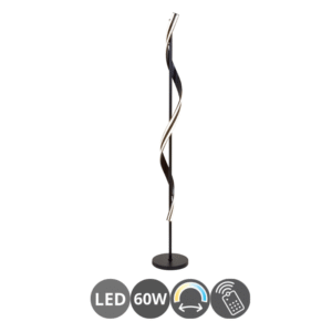 Lámpara de pie led 60w negro