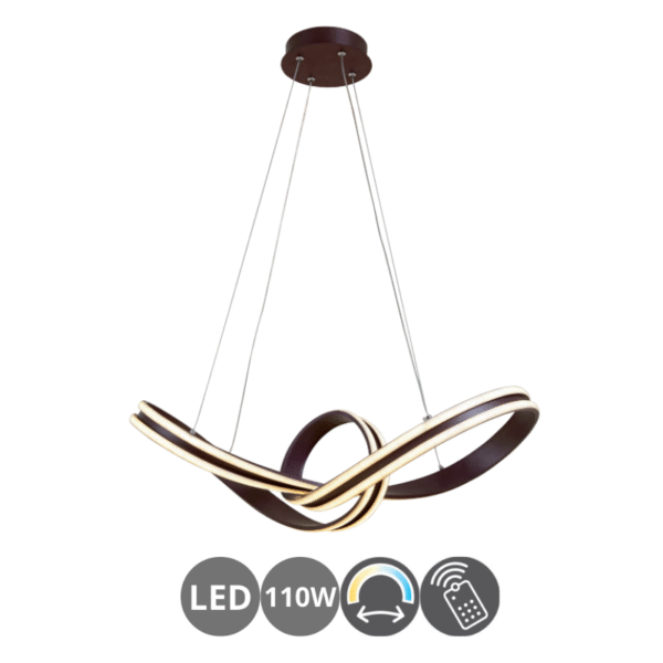 Lámpara led NUDO 110w dimable café