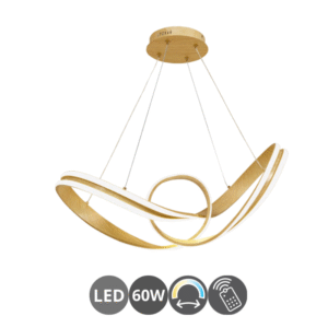 Lámpara led NUDO 110w dimable madera