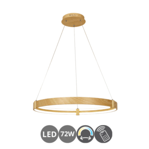 Lámpara led ARO 76w dimable madera