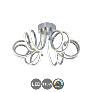 Plafón led EPISTAR 108w metal cromo