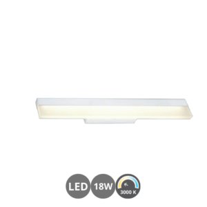 Aplique led 3007C 18w metal blanco mate