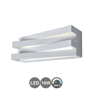 Aplique led 3023 16w metal lacado blanco
