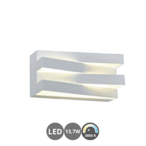 Aplique led 3022 13,7w metal lacado blanco