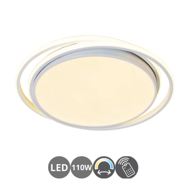 Plafón led ANTILA 110w dimable con mando a distancia blanco