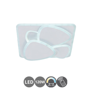 Plafón led FANTASIA 120w dimable con mando a distancia y memoria blanco