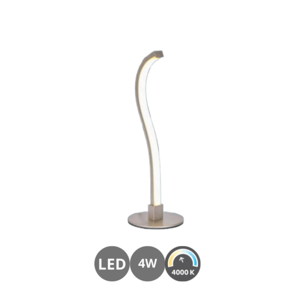 Sobremesa led GANCHO 4w cromo