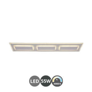 Plafón led CUADROS 55w blanco