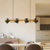 Lámpara HORNWOOD 4x E27 metal madera - Imagen 2