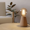 Sobremesa ASBY E27 madera - Imagen 2
