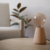 Sobremesa ASBY E27 madera - Imagen 3