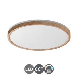 Plafón led OSONA 32+8 watt 40cm madera