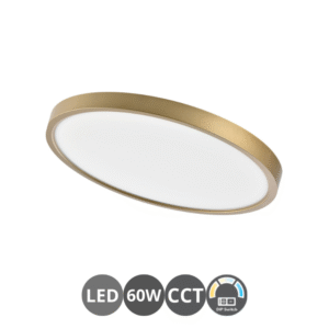 Plafón led ZOOM 60 watt 60cm oro