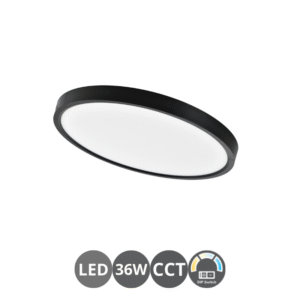 Plafón led ZOOM 36 watt 40cm negro