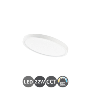 Plafón led 23cm 22w CCT interruptor selector blanco