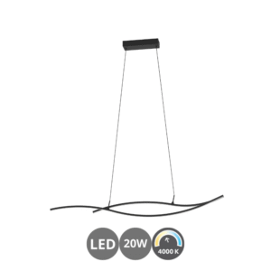 Lámpara led GRISOLIA 20w negro