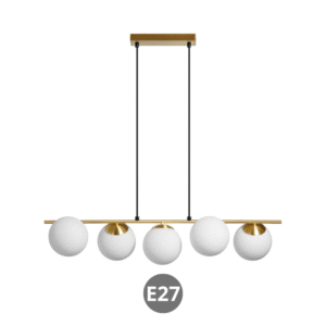 Lámpara de techo RONDO 5x E27 latón