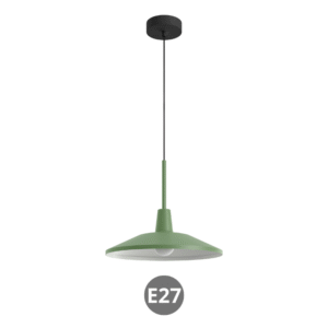 Lámpara de colgar DENVER E27 33⌀ verde