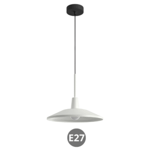 Lámpara de colgar DENVER E27 33⌀ blanco