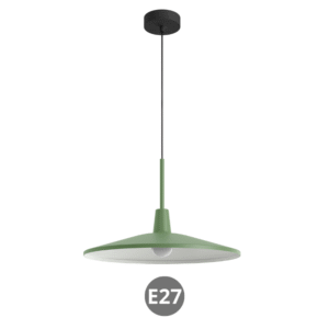 Lámpara de colgar DENVER E27 43⌀ verde