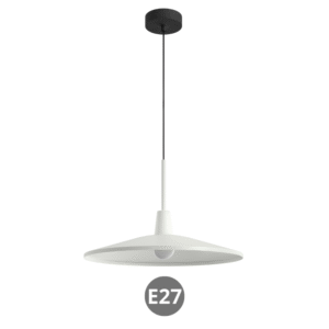 Lámpara de colgar DENVER E27 43⌀ blanco