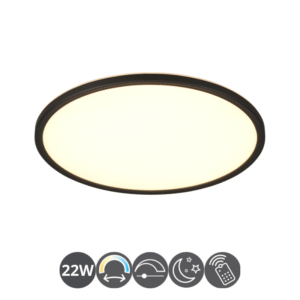 Plafón led JOKO 42cm mando a distancia negro