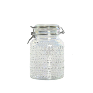 Bote de cristal con tapa 950ml transparente