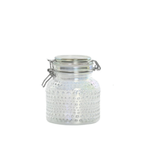 Bote de cristal con tapa 660ml transparente