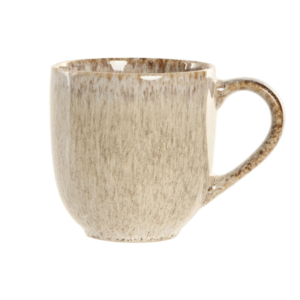 Taza MUG gres esmaltado 390ml beige