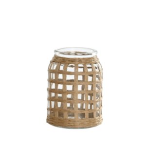 Jarrón de cristal FIBRA3 transparente