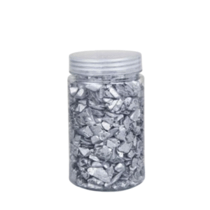 Bote 530gr cristales gris perla