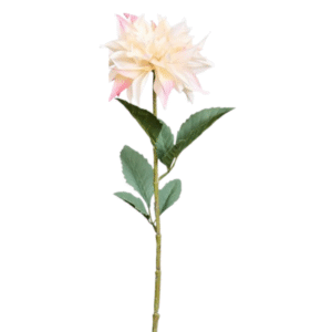 Flor artificial DAHLIA blanco rosa 72cm