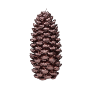 Vela PIÑA marrón 18cm