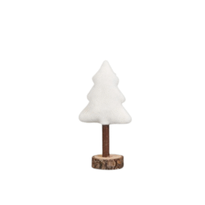 Figura ÁRBOL NAVIDAD 21cm madera y tela