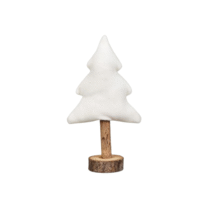 Figura ÁRBOL NAVIDAD 28cm madera y tela