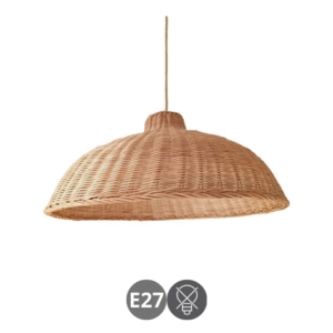 Lámpara de colgar ratán ADDU 58⌀ para bombilla E27