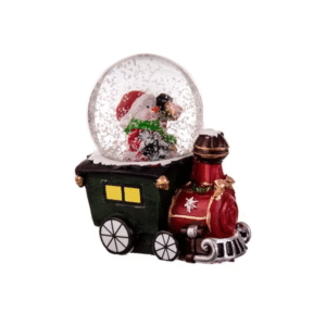 Figura BOLA DE NIEVE-2 en tren 6,5x4,5x8cm