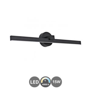 Aplique led TARIK 4000 kelvin negro
