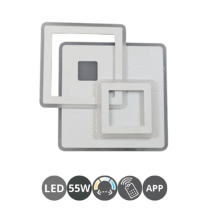 Plafón SQUARE 35 55w APP blanco