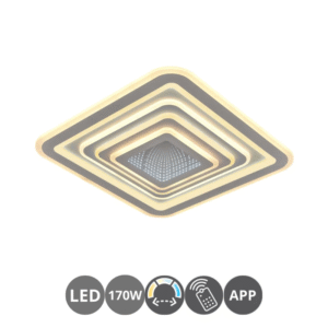 Plafón ESTELAR 50 3D 170w APP blanco