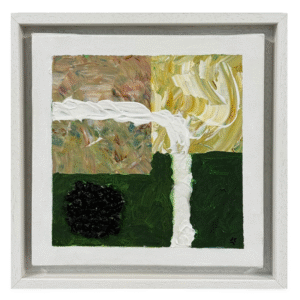 Cuadro COLLAGE VERDE Carlos Altisent 24×24cm