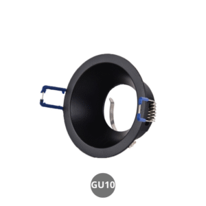 Empotrable fijo LIVING GU10 negro