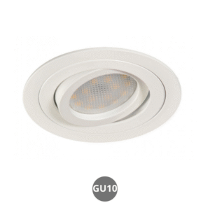 Empotrable redondo GU10 blanco