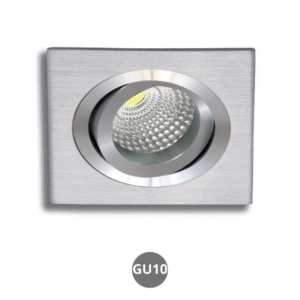 Empotrable cuadrado GU10 aluminio