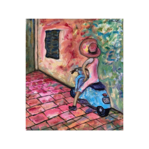 Cuadro MOTO COLOR Carlos Altisent 35×40cm