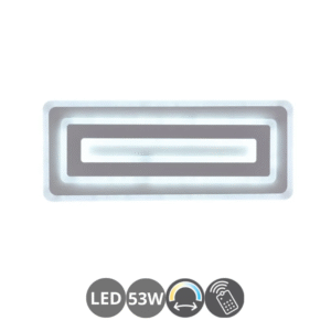 Plafón led KAPAS 40 53w con mando