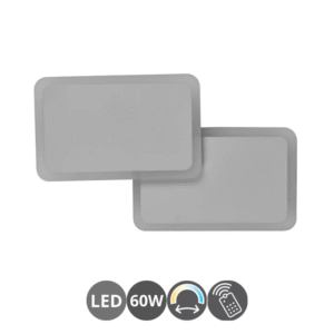 Plafón led KUBIC 60w con mando